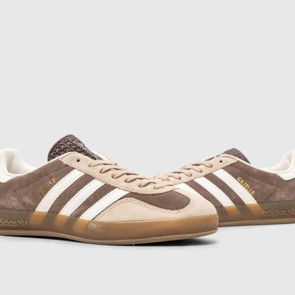 adidas Gazelle Indoor Earth Strata Magic Beige IF9646 Men's Size New 9.5 Shoes - Picture 11 of 13